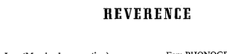 REVERENCE logo