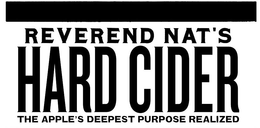 REVEREND NAT'S HARD CIDER THE APPLE'S DEEPEST PURPOSE REALIZED logo