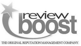 REVIEWBOOST THE ORIGINAL REPUTATION MANAGEMENT COMPANY. logo