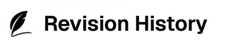 REVISION HISTORY logo