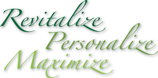 REVITALIZE PERSONALIZE MAXIMIZE logo