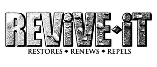 REVIVE IT RESTORES  RENEWS  REPELS logo