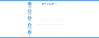 REVIVE NO ARTIFICIAL COLORS NO ARTIFICIAL FLAVORS GLUTEN FREE NO CHEMICAL PRESERVATIVES VEGAN FRIENDLY logo