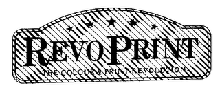REVO PRINT THE COLOUR & PRINT REVOLUTION logo