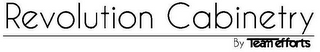 REVOLUTION CABINETRY BY TEAM EFFORTS logo