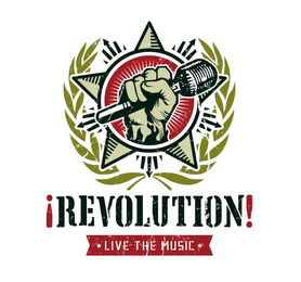 ¡REVOLUTION! LIVE THE MUSIC logo