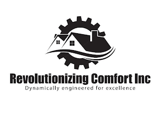 REVOLUTIONIZING COMFORT INC DYNAMICALLYENGINEERED FOR EXCELLENCE logo