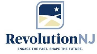 REVOLUTIONNJ ENGAGE THE PAST. SHAPE THE FUTURE. logo