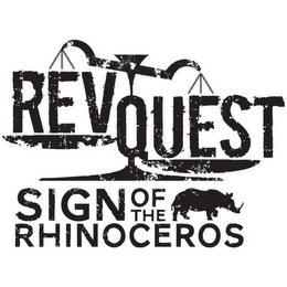 REVQUEST SIGN OF THE RHINOCEROS logo