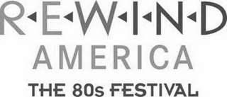 REWIND AMERICA THE 80S FESTIVAL logo