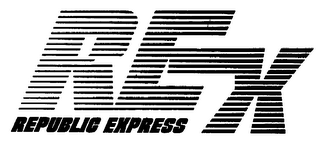 REX REPUBLIC EXPRESS logo