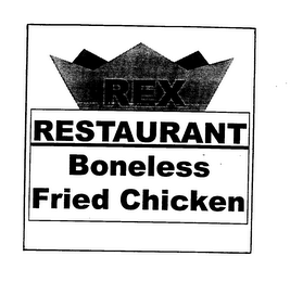 REX RESTAURANT BONELESS FRIED CHICKEN logo
