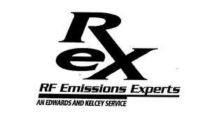REX RF EMISSIONS EXPERTS AN EDWARDS ANDKELCEY SERVICE logo