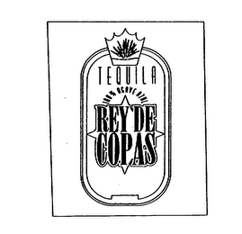 REY DE COPAS TEQUILA 100% AGAVE AZUL logo