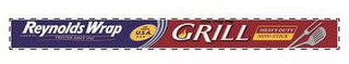 REYNOLDS WRAP ALUMINUM FOIL TRUSTED SINCE 1947 FOIL MADE IN U.S.A. FOIL FOR THE GRILL HEAVY DUTY NON-STICK logo