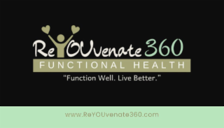 REYOUVENATE360  FUNCTIONAL HEALTH "FUNCTION WELL. LIVE BETTER." logo