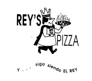 REY'S PIZZA Y... SIGO SIENDO EL REY REY'S PIZZA logo