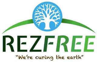 REZFREE "WE'RE CURING THE EARTH" logo