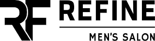RF REFINE MEN'S SALON logo
