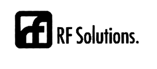 RF RF SOLUTIONS. logo