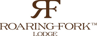 RF ROARING FORK LODGE logo