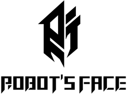 RF ROBOT'S FACE logo