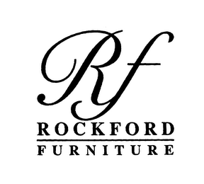 RF ROCKFORD FURNITURE logo