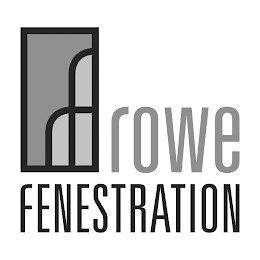 RF ROWE FENESTRATION logo