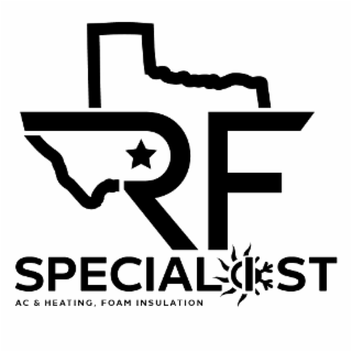 RF SPECIALIST AC & HEATING, FOAM INSULATION logo