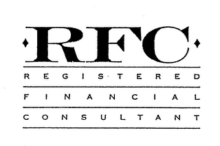 RFC REGISTERED FINANCIAL CONSULTANT logo