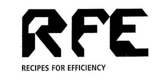 RFE RECIPES FOR EFFICIENCY logo