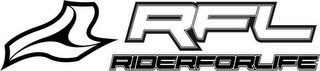 RFL RIDERFORLIFE logo