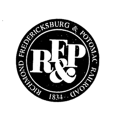 RF&P RICHMOND FREDERICKSBURG & POTOMAC RAILROAD 1834 logo