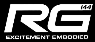 RG 144 EXCITEMENT EMBODIED logo