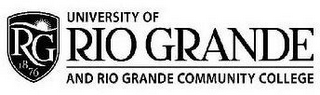 RG 1876 UNIVERSITY OF RIO GRANDE AND RIO GRANDE COMMUNITY COLLEGE logo