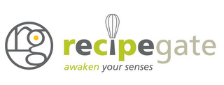 RG RECIPEGATE AWAKEN YOUR SENSES logo