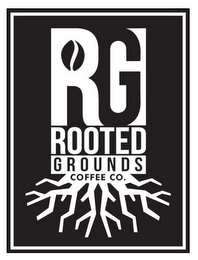 RG ROOTED GROUNDS COFFEE CO. logo