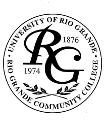 RG UNIVERSITY OF RIO GRANDE RIO GRANDE COMMUNITY COLLEGE logo