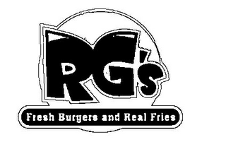 RG'S FRESH BURGERS AND REAL FRIES logo