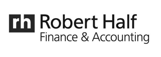 RH ROBERT HALF FINANCE & ACCOUNTING logo