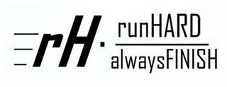 RH RUNHARD ALWAYSFINISH logo
