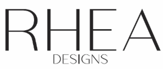 RHEA DESIGNS logo