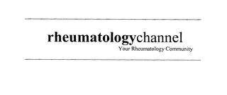 RHEUMATOLOGYCHANNEL YOUR RHEUMATOLOGY COMMUNITY logo