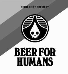 RHINEGEIST BREWERY BEER FOR HUMANS logo