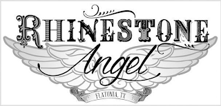 RHINESTONE ANGEL FLATONIA, TX logo