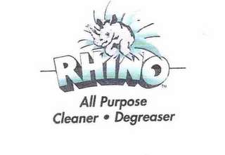 RHINO ALL PURPOSE CLEANER · DEGREASER logo