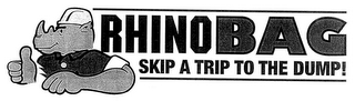 RHINO BAG SKIP A TRIP TO THE DUMP! logo