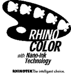 RHINO COLOR WITH NANO-INK TECHNOLOGY logo