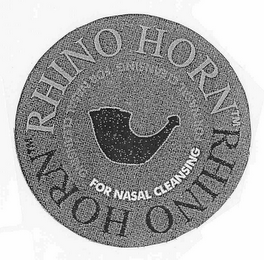 RHINO HORN RHINO HORN FOR NASAL CLEANSING FOR NASAL CLEANSING FOR NASAL CLEANSING logo