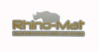 RHINO-MAT ALL IN ONE AUTO MAT WASH & DRY SYSTEM logo